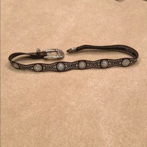 Western style bling leather belt!